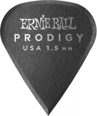 Ernie Ball Médiators/ MEDIATORS PRODIGY SACHET DE 6 NOIR AFFT 1,5MM