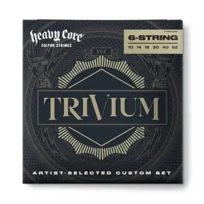 Jim Dunlop Jeux de cordes électriques 010/ TVMN1052 TRIVIUM HEAVY CORE NICKEL 10-52