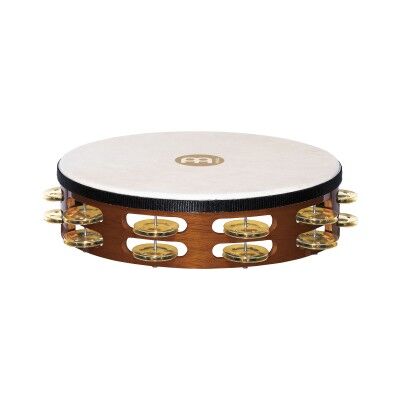 Meinl Tambours de basques/ TAH2B-AB - 10 CADRE BOIS - CYMBALETTES LAITON