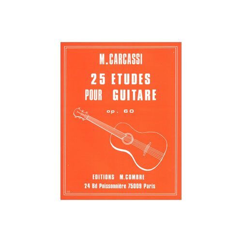 Combre CARCASSI MATTEO - ETUDES (25) OP.60 - GUITARE