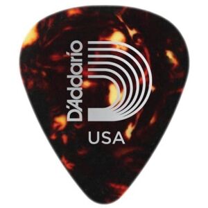 D'addario And Co Médiators/ SHELL-COLOR CELLULOID GUITAR PICKS HEAVY LA PIECE