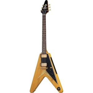 Gibson Custom Rétro vintage/ FLYING V KORINA 1958 BLACK PICKGUARD NATURAL CS HRC