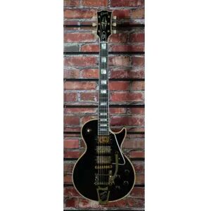 Gibson Custom Single cut/ LES PAUL CUSTOM 1957 REISSUE 3-PICKUP BIGSBY LIGHT AGED EBONY CS MLC