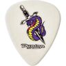 Jim Dunlop Médiators/ BLACKLINE ORIGINAL ALAN FORBES, SACHET DE 36, DAGGER SNAKE, WHITE, 0.73 MM