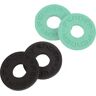 ATTACHE COURROIES ET STRAPLOCKS/ FENDER STRAP BLOCK, 4-PACK, BLACK (2) AND SURF GREEN (2)