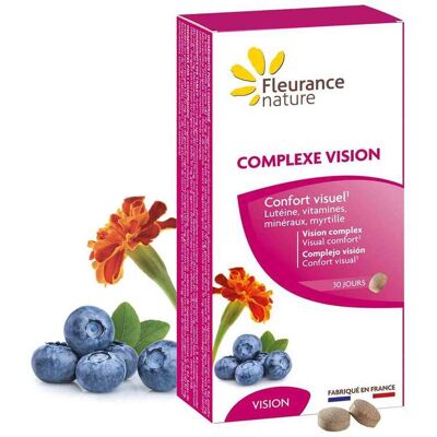 Fleurance Nature Complexe pour la vue - Soutient la vision, extraits de plantes, vitamines - Publicité Fleurance Nature Complexe pour la vue - Soutient la vision, extraits de plantes, vitamines - Publicité
