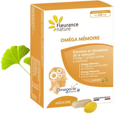 Fleurance Nature Omega Mémoire - Complément alimentaire pour le cerveau - Publicité Fleurance Nature Omega Mémoire - Complément alimentaire pour le cerveau - Publicité