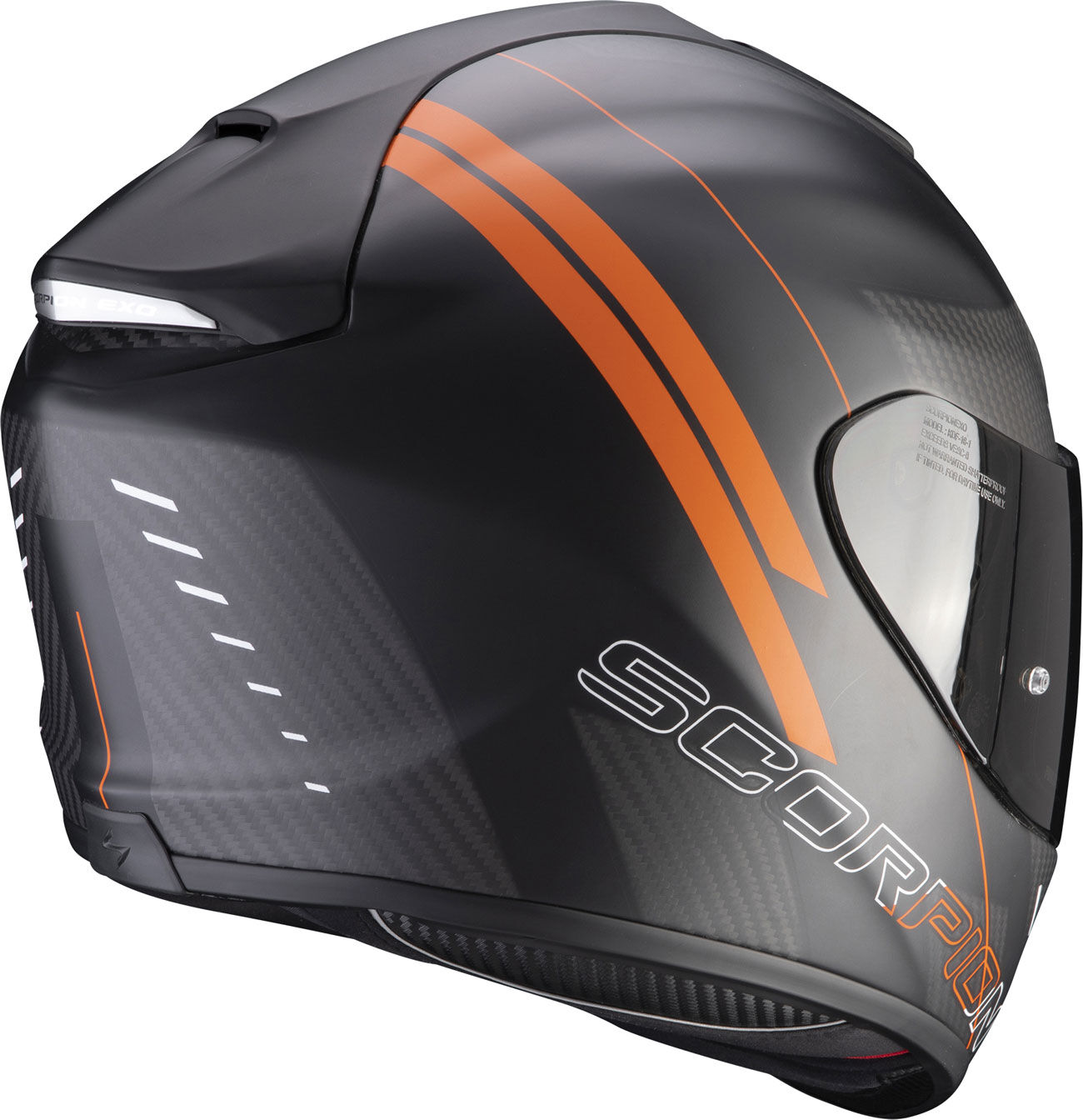 Scorpion EXO-1400 Carbon Air Drik, casque intégral - Noir/Blanc/Rouge - Size: 47 EU - male