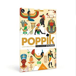 Poppik Égypte: 1 Poster + 35 Stickers Repositionnables