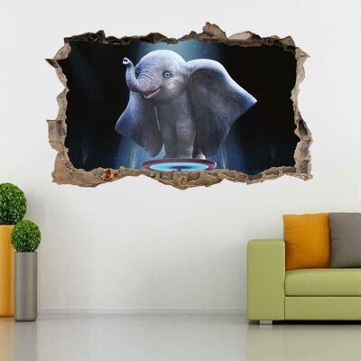 Unknown - Baby Éléphant - 3D - Autocollant - Sticker Murale - Publicité Unknown - Baby Éléphant - 3D - Autocollant - Sticker Murale - Publicité