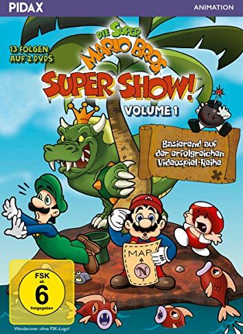 Dan Riba Die Super Mario Bros. Super Show!, Vol. 1 / 13 Folgen Mit Dem Berühmten Videospiel-Duo + 4 Bonusepisoden (Pidax Animation) [2 Dvds]