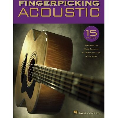 Hal Leonard Publishing Corporation Fingerpicking Acoustic: 15 Songs Arranged For Solo Guitar In Standard Notation & Tab - Publicité Hal Leonard Publishing Corporation Fingerpicking Acoustic: 15 Songs Arranged For Solo Guitar In Standard Notation & Tab - Publicité