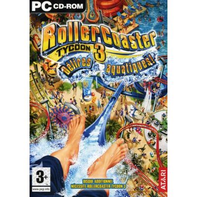 Rollercoaster Tycoon - Rollercoaster Tycoon 3 Délires aquatiques - - Video game - Publicité Rollercoaster Tycoon - Rollercoaster Tycoon 3 Délires aquatiques - - Video game - Publicité