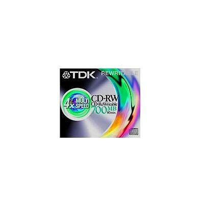 TDK - CD Réinscriptible 700 MB - 80 Min - CD-RW - Publicité TDK - CD Réinscriptible 700 MB - 80 Min - CD-RW - Publicité