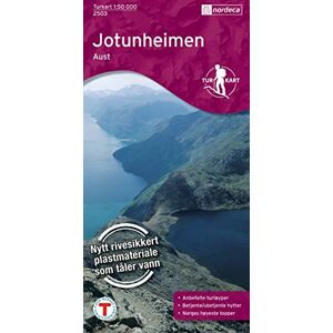 Nordeca Norwegen ographische Wanderkarte Jotunheimen Aust, Turkart 1:50.000 [Landkarte]