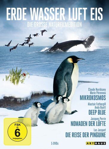 Claude Nuridsany Erde, Wasser, Luft, Eis - Die Große Naturfilm Edition (5 Dvds, Sonderkonfektionierung)Mikrokosmos-Deep Blue-Nomaden Der Lüfte-Die Reise Der Pinguine-Die Welt Des Luc Jacquet