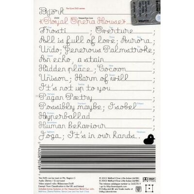Bjork Björk - Live At The Royal Opera - Publicité Bjork Björk - Live At The Royal Opera - Publicité