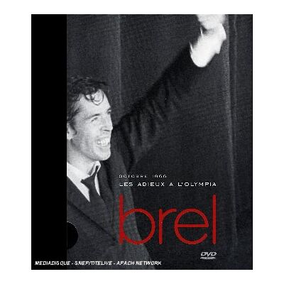 DVD du dernier concert de Jacques Brel à l'Olympia, octobre 1966 - Publicité DVD du dernier concert de Jacques Brel à l'Olympia, octobre 1966 - Publicité