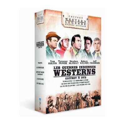Westerns - Les Guerres Indiennes : Tomahawk + La Dernière Flèche + Quand Les Tambours S'Arrêteront + La Plume Blanche + Les Piliers Du Ciel - Coffret 5 Films - Publicité Westerns - Les Guerres Indiennes : Tomahawk + La Dernière Flèche + Quand Les Tambours S'Arrêteront + La Plume Blanche + Les Piliers Du Ciel - Coffret 5 Films - Publicité
