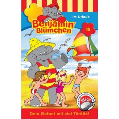 Benjamin Blümchen Épisode 15 - en vacances - Cassette musicale - Publicité Benjamin Blümchen Épisode 15 - en vacances - Cassette musicale - Publicité