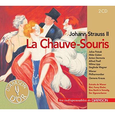 Johann Strauss Ii : La Chauve-Souris, Opérette. Patzak, Güden, Dermota, Poell, Lipp, Wagner, Krauss. Publicité Johann Strauss Ii : La Chauve-Souris, Opérette. Patzak, Güden, Dermota, Poell, Lipp, Wagner, Krauss. Publicité