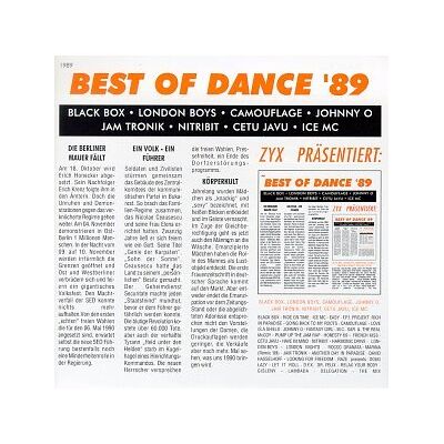 Various Best Of Dance '89 - Publicité Various Best Of Dance '89 - Publicité