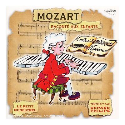 Gérard Philipe Mozart Raconte Aux Enfants - Publicité Gérard Philipe Mozart Raconte Aux Enfants - Publicité
