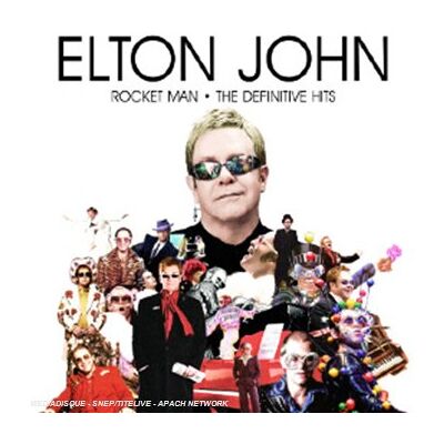 Elton John Rocket Man-Definitive Hits-Fre - Publicité Elton John Rocket Man-Definitive Hits-Fre - Publicité