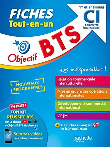 Rachid Taher Objectif Bts Commerce International - Fiches Tout-En-Un