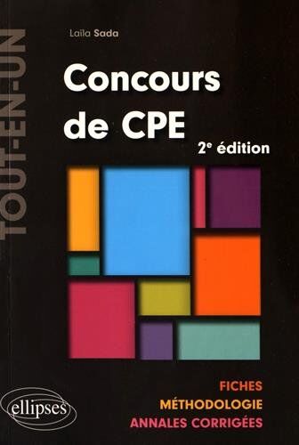 Laïla Sada Concours De Cpe Tout-En-Un Fiches Méthodologie Annales Corrigées