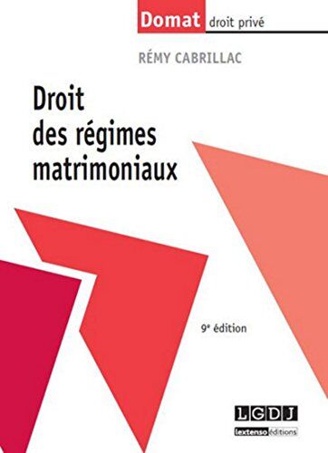 Rémy Cabrillac Droit Des Régimes Matrimoniaux