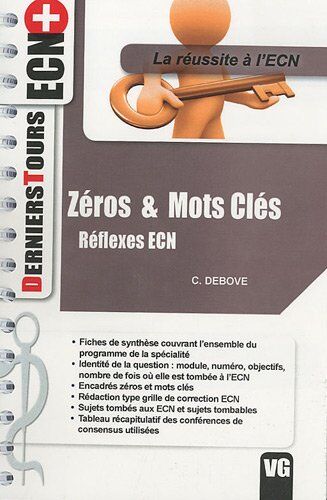 Christine Debove Zéros & Mots Clés : Réflexes Ecn