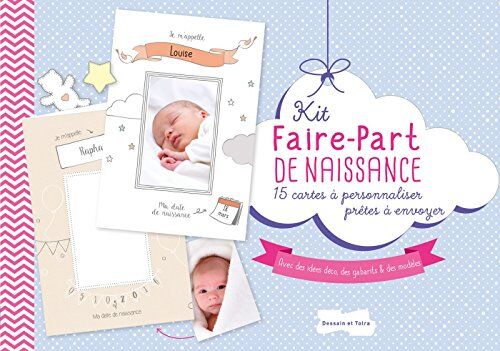 Kit Faire-Part De Naissance : 15 Cartes À Personnaliser Prêtes À Envoyer