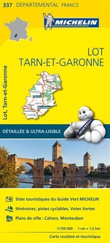 Collectif Michelin Carte Lot, Tarn-Et-Garonne Michelin