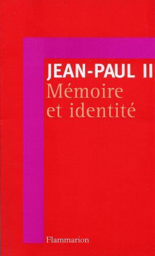 Pope John Paul II Memoire Et Identite