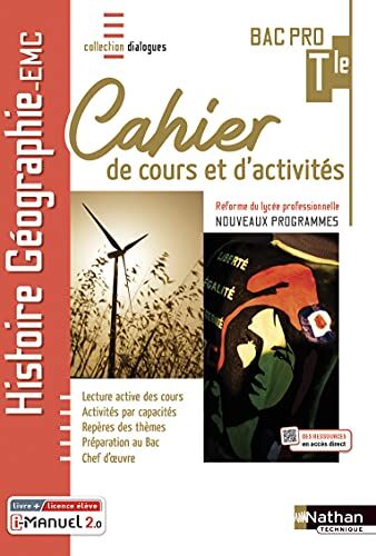 Johanna Amar Histoire-Géographie Emc - Term Bac Pro - Cahier De Cours Et D'Act (Dialogues) Livre + Licence Élève