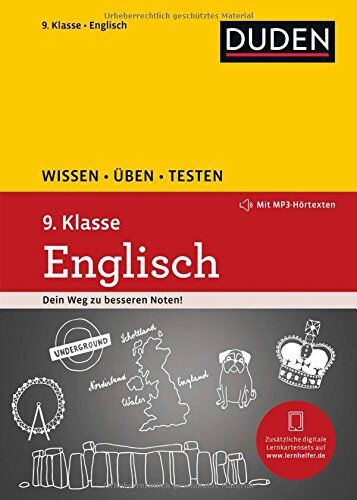 Annette Schomber Wissen - Üben - Testen: Englisch 9. Klasse: Mit Mp3-Download Zum Besseren Hörverständnis. Ideal Zur Vorbereitung Auf Klassenarbeiten. Für Gymnasium Und Gesamtschule