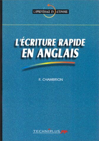 R Chambrion L'Écriture Rapide En Anglais