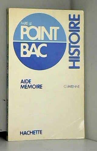 Guy Varenne Point Bac, Histoire, Aide-Memoire