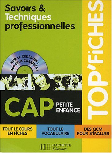 Josiane Brin Savoirs Et Techniques Professionnelles Cap Petite Enfance (1cédérom)