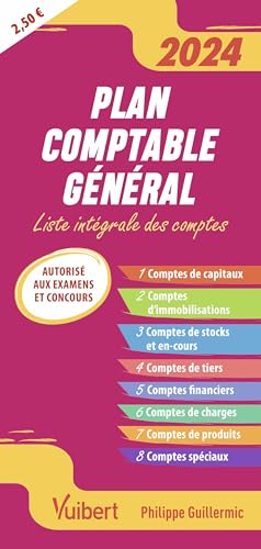 Philippe Guillermic Plan Comptable Général 2024-2025: Liste Intégrale Des Comptes