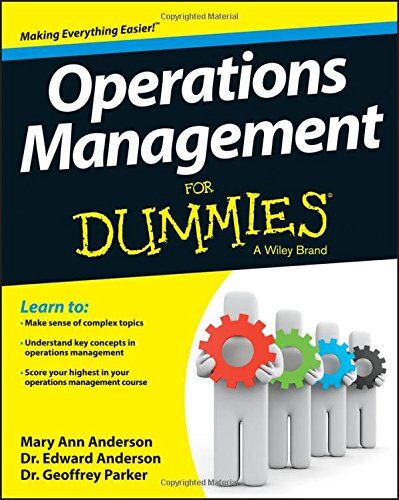 Anderson, Mary Ann Operations Management For Dummies