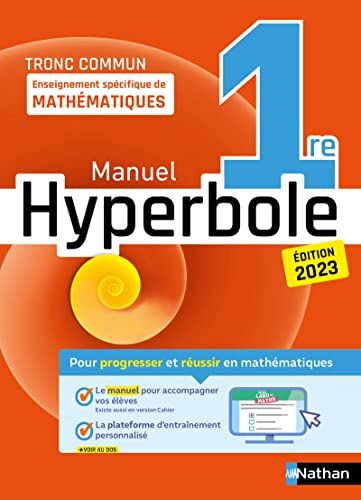 Bernard Chrétien Hyperbole-1ère- Enseignement Spécifique - Manuel - 2023