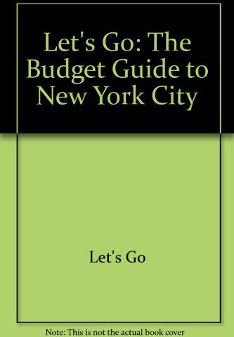 Let'S Go: The Budget Guide To  York City, 1996