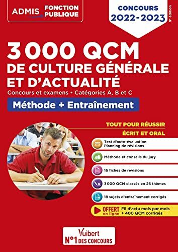 Mélanie Hoffert 3000 Qcm De Culture Générale Et D'Actualité - Méthode Et Entraînement - Catégories A, B Et C: Concours 2022-2023