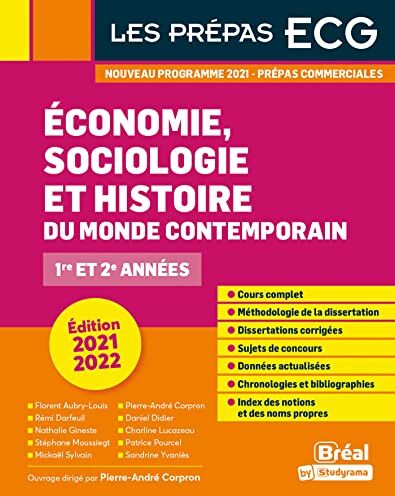 Florent Aubry-Louis Economie, Sociologie Et Histoire Du Monde Contemporain - Prépas Ecg: 1re & 2e Années