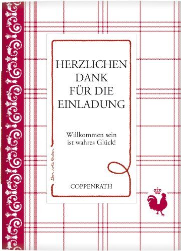 Coppenrath 60259 Der Rote Faden No.38: Herzlichen Dank Für Die Einladung