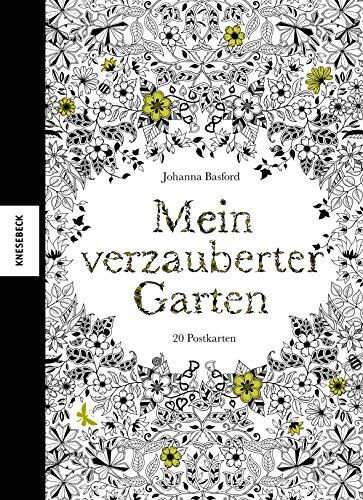 Johanna Basford Mein Verzauberter Garten: Postkartenbuch Mit 20 Herausnehmbaren Postkarten