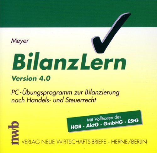 Bilanzlern 4.0. Cd- Rom Für Windows 95/98/ Nt 4.0