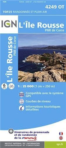 Collectif Korsika L'Ile Rousse - Parque National De La Corse 1 : 25 000 (Ign Map)